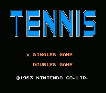 Tennis (USA) (e-Reader Edition) screen shot title